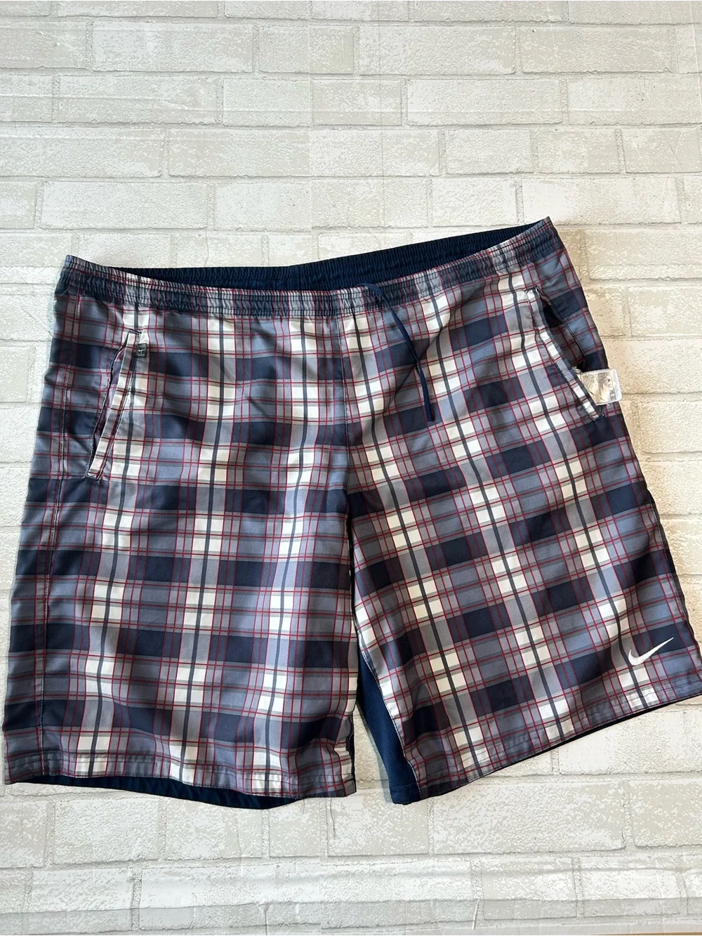 Nike Men’s Reversible Shorts plaid/Navy